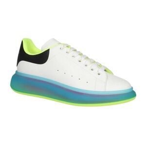 Alexander McQueen Oversized Sneaker 'Transparent Sole - White Iridescent' 662657